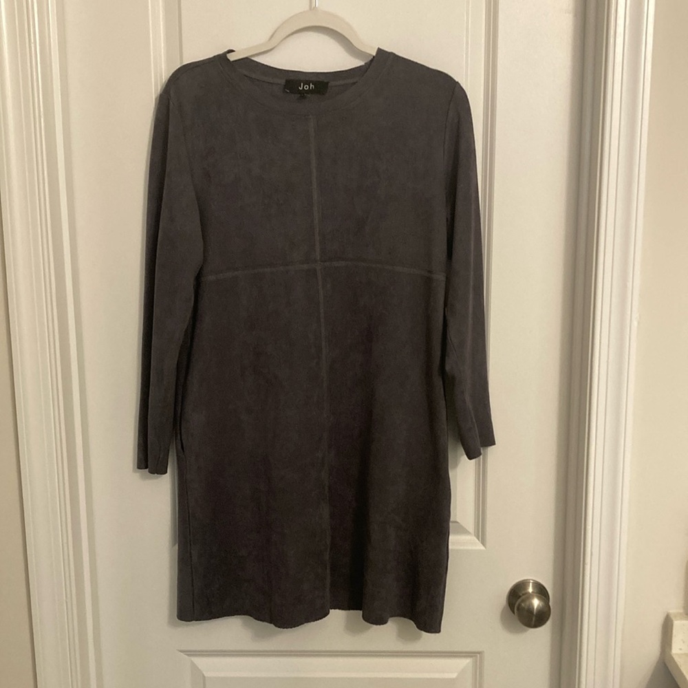 Joh Faux Suede Dress (Size Medium)